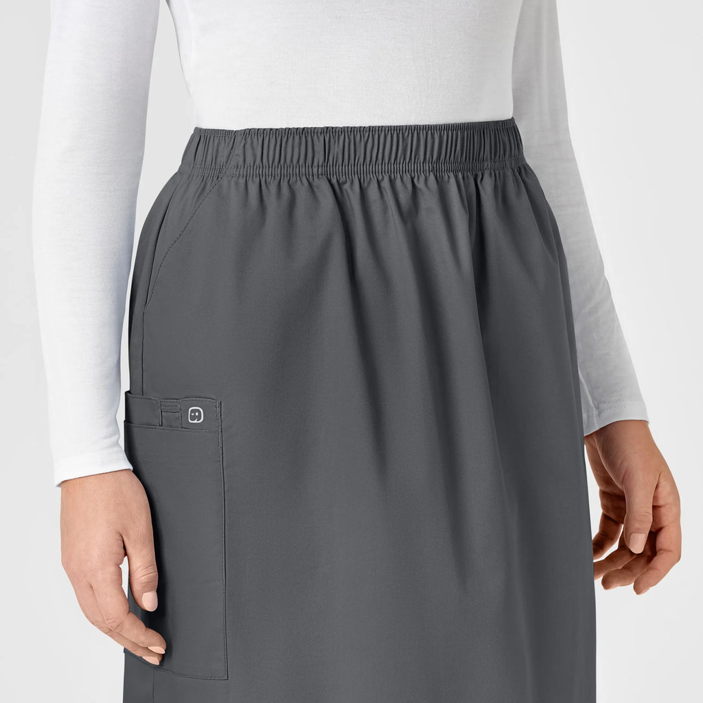 Wink Scrubs Women's Pull On Cargo Skirt Pewter | scrub-supply.com