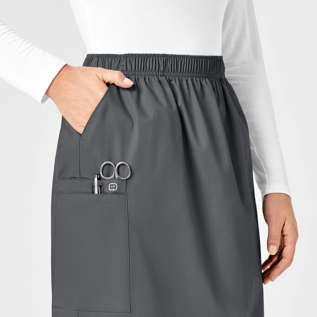 Wink Scrubs Women's Pull On Cargo Skirt Pewter | scrub-supply.com