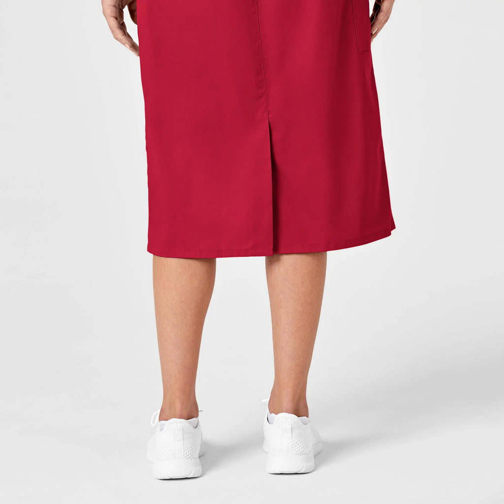 Wink Scrubs Women's Pull On Cargo Skirt Red | scrub-supply.com