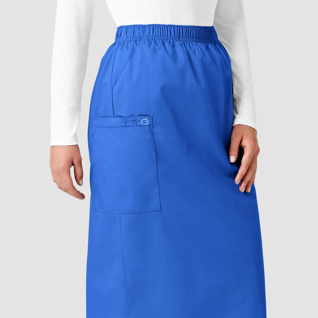 Wink Scrubs Women's Pull On Cargo Skirt Royal Blue | scrub-supply.com