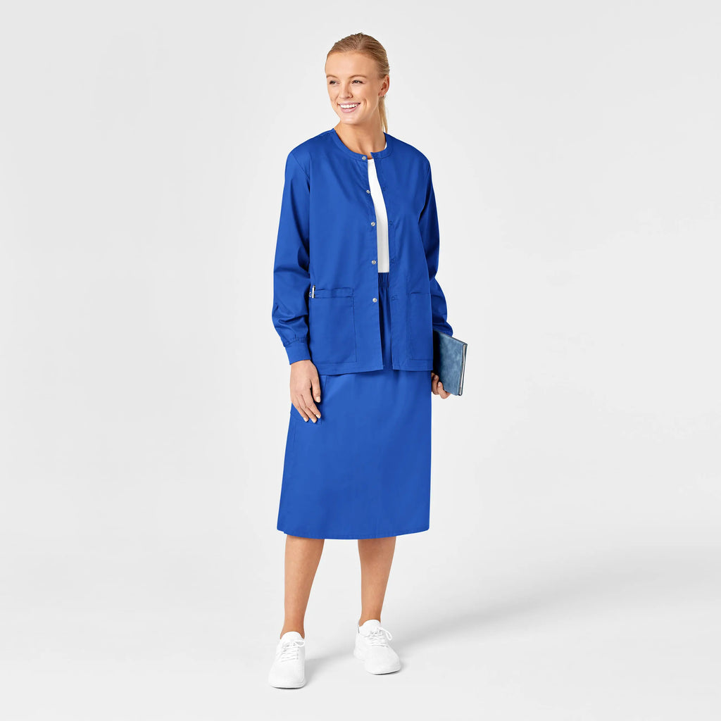 Wink Scrubs Women's Pull On Cargo Skirt Royal Blue | scrub-supply.com