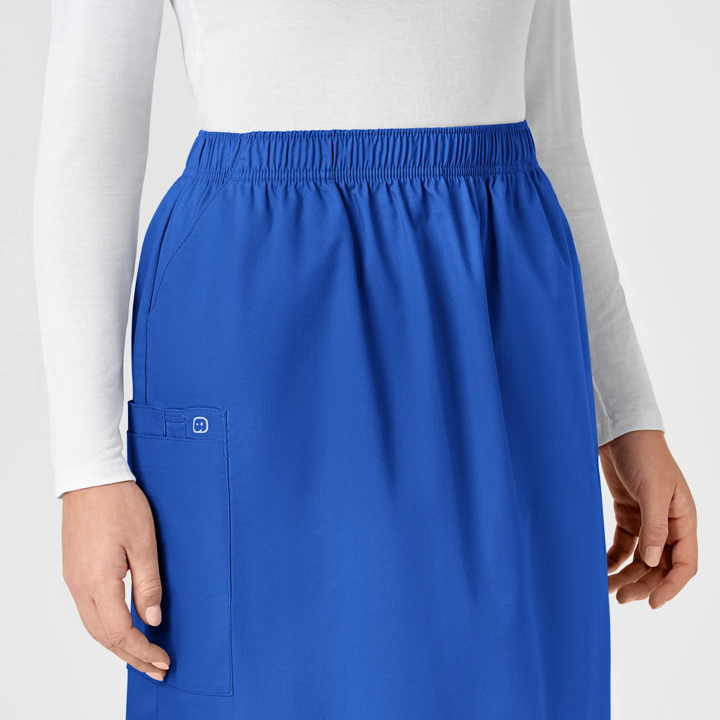 Wink Scrubs Women's Pull On Cargo Skirt Royal Blue | scrub-supply.com