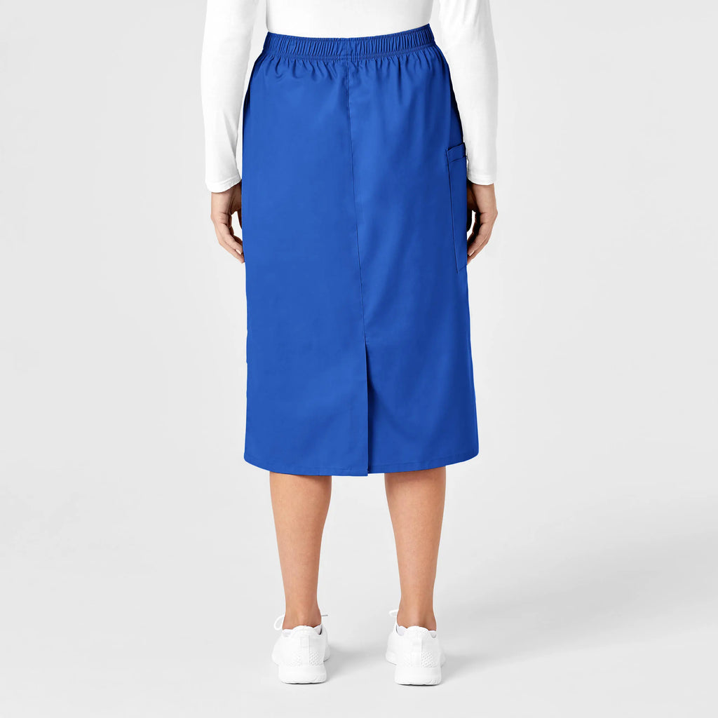 Wink Scrubs Women's Pull On Cargo Skirt Royal Blue | scrub-supply.com