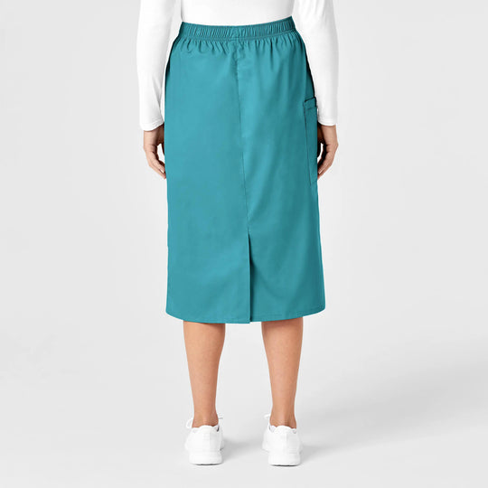 Wink Scrubs Women's Pull On Cargo Skirt Teal | scrub-supply.com