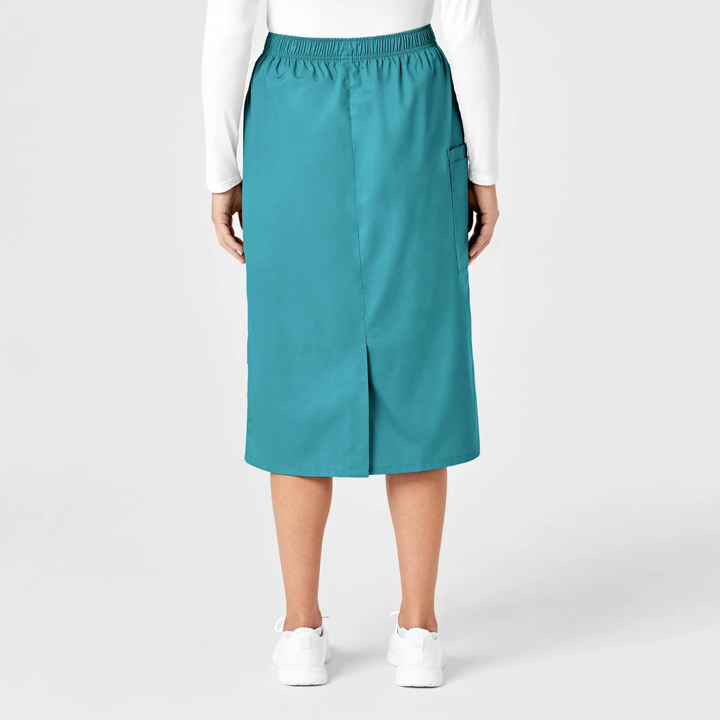 Wink Scrubs Women's Pull On Cargo Skirt Teal | scrub-supply.com