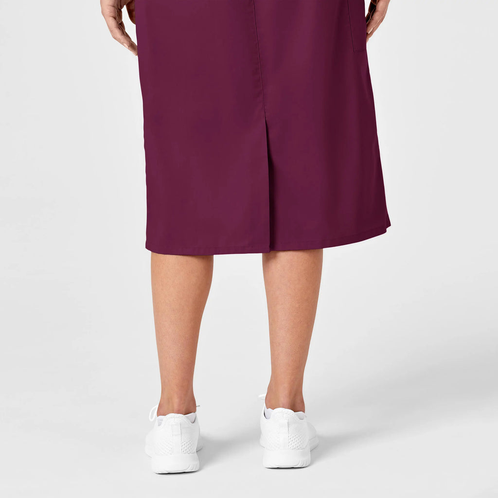 Wink Scrubs Women's Pull On Cargo Skirt Wine | scrub-supply.com