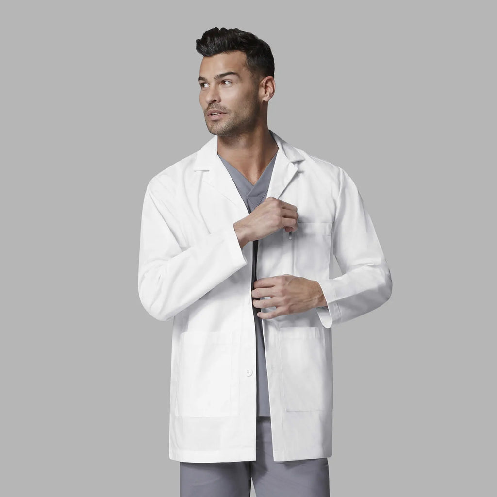 Wink Scrubs Men's Consultation Coat White | scrub-supply.com