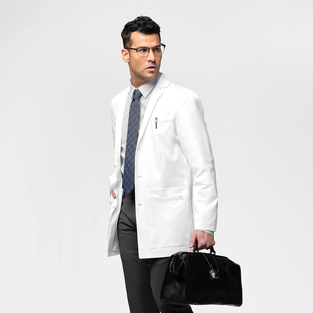 Wink Scrubs Men's 34 Inch Doctors Coat White | scrub-supply.com