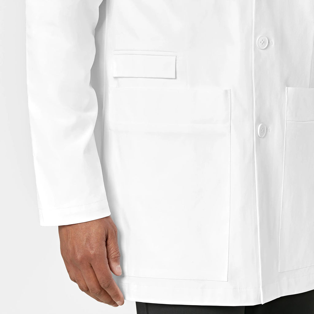 Wink Scrubs Men's 34 Inch Doctors Coat White | scrub-supply.com