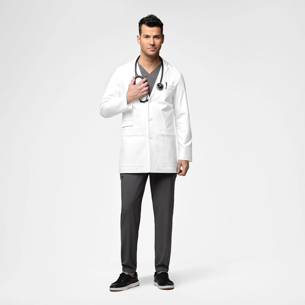 Wink Scrubs Men's 34 Inch Doctors Coat White | scrub-supply.com