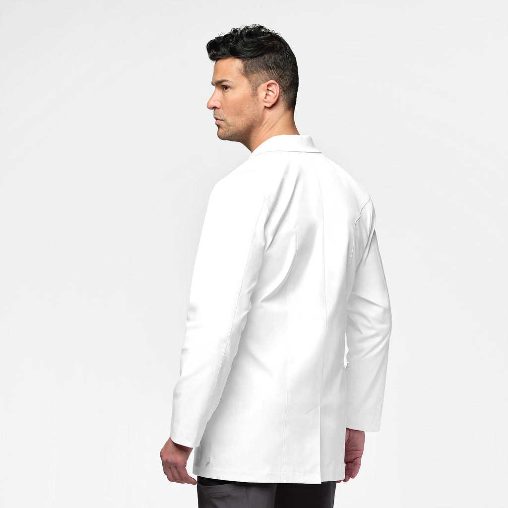 Wink Scrubs Men's 34 Inch Doctors Coat White | scrub-supply.com