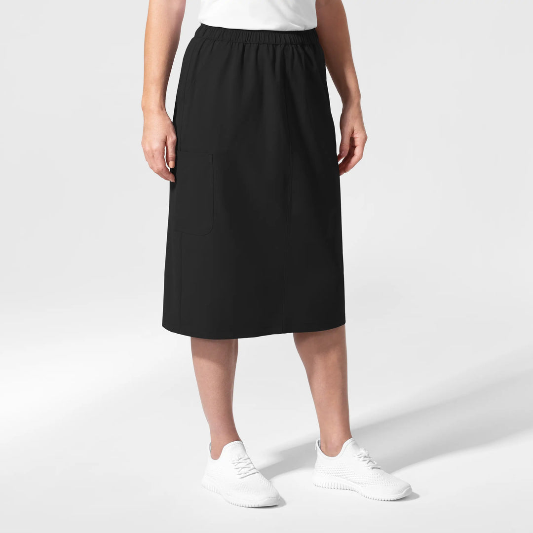 Wink Scrubs Women's Skirt Black | scrub-supply.com