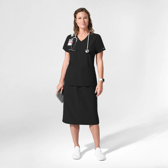 Wink Scrubs Women's Skirt Black | scrub-supply.com