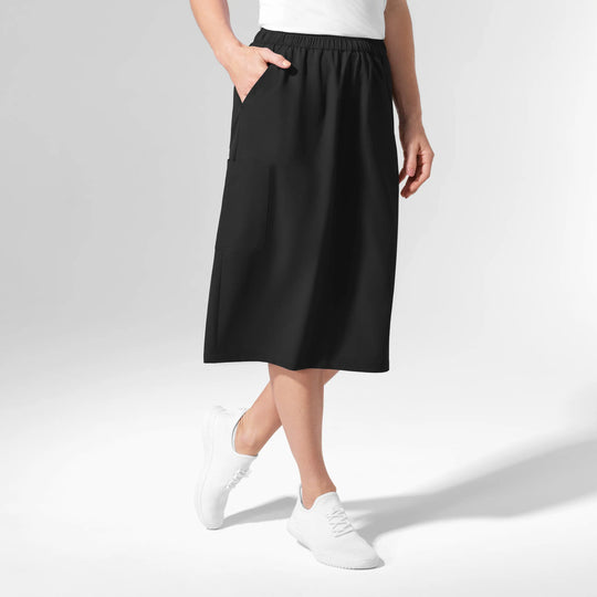 Wink Scrubs Women's Skirt Black | scrub-supply.com