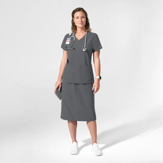 Wink Scrubs Women's Skirt Pewter | scrub-supply.com