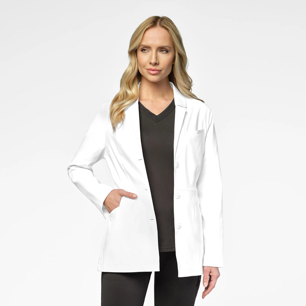 Wink Scrubs Women's 28 Inch Doctors Coat White | scrub-supply.com