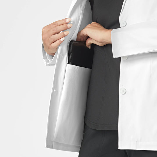 Wink Scrubs Women's 28 Inch Doctors Coat White | scrub-supply.com