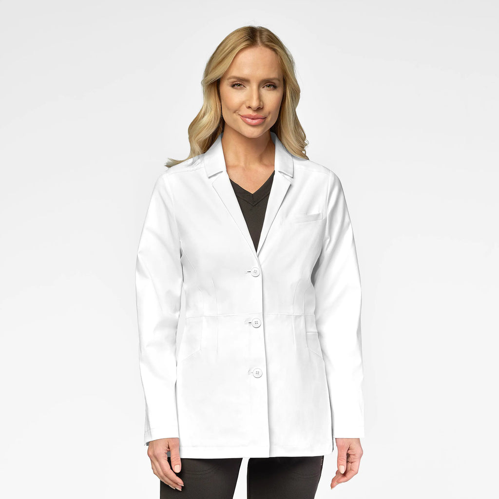 Wink Scrubs Women's 28 Inch Doctors Coat White | scrub-supply.com