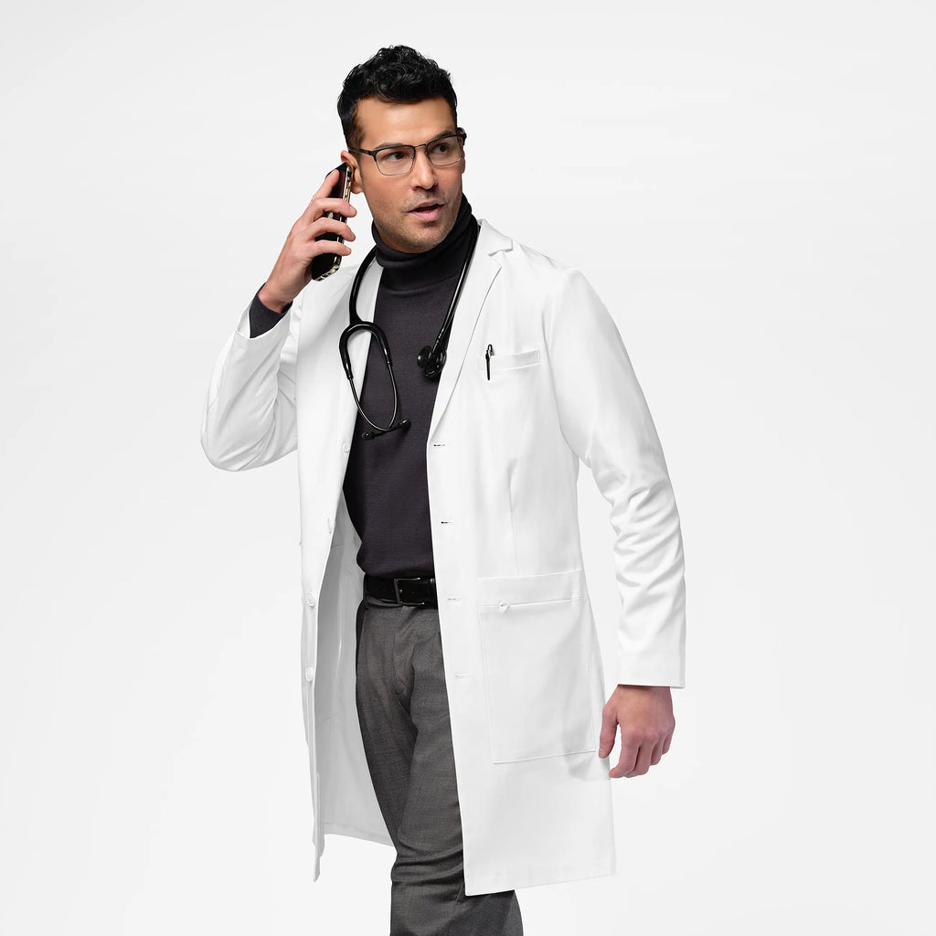 Wink Scrubs Men's 38 Inch Doctors Coat White | scrub-supply.com