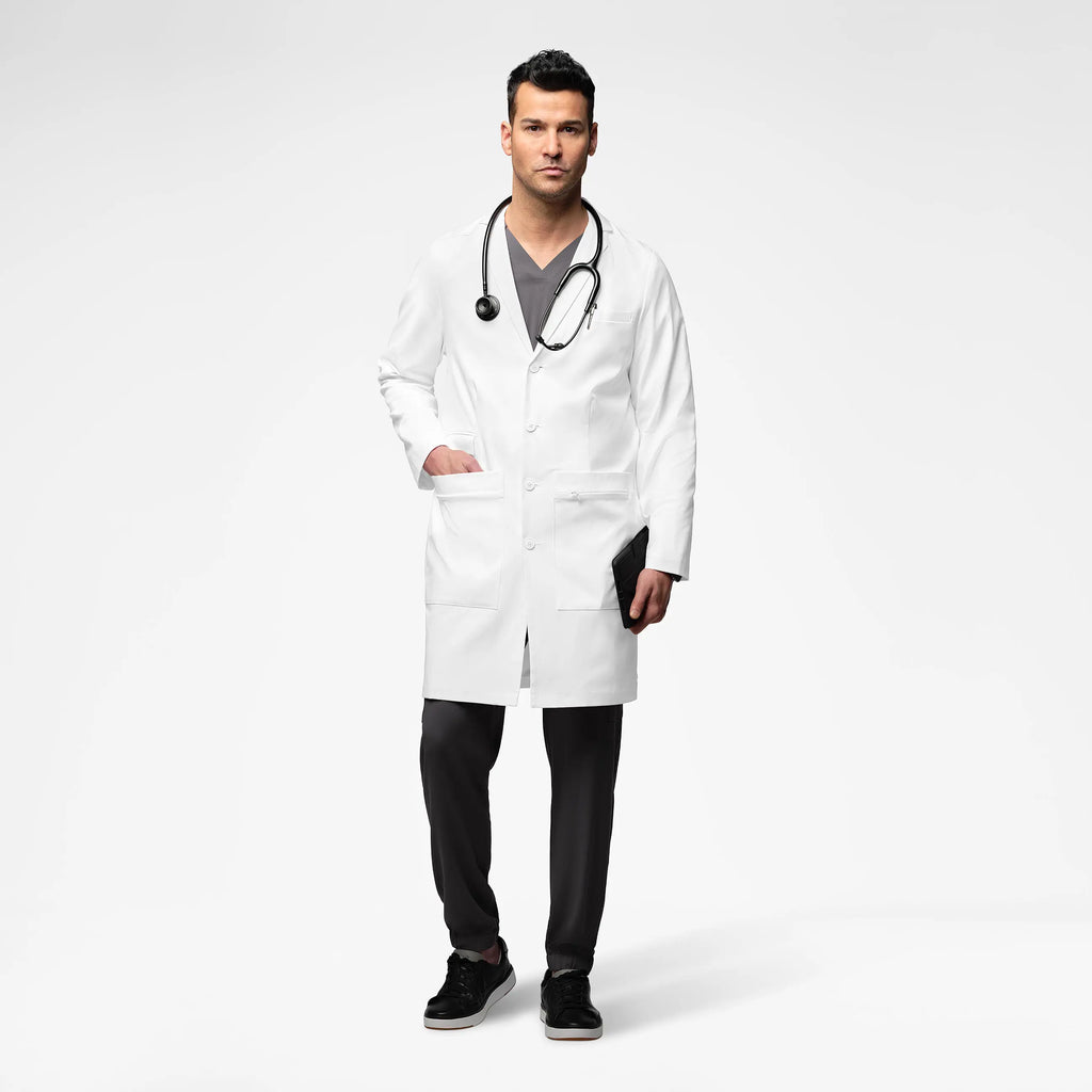 Wink Scrubs Men's 38 Inch Doctors Coat White | scrub-supply.com