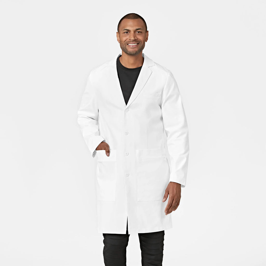 Wink Scrubs Men's 38 Inch Doctors Coat White | scrub-supply.com