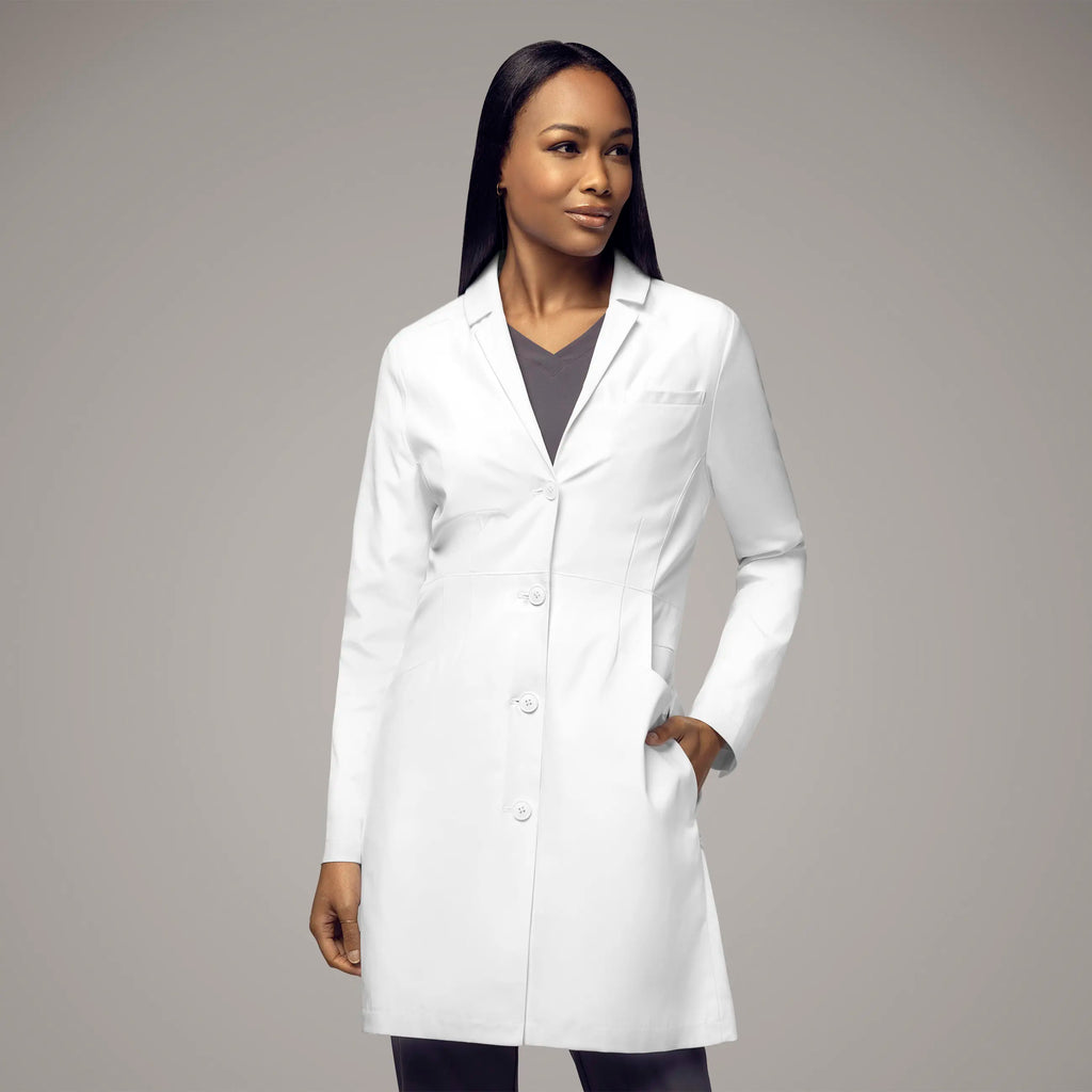 Wink Scrubs Women's 35 Inch Doctors Coat White | scrub-supply.com