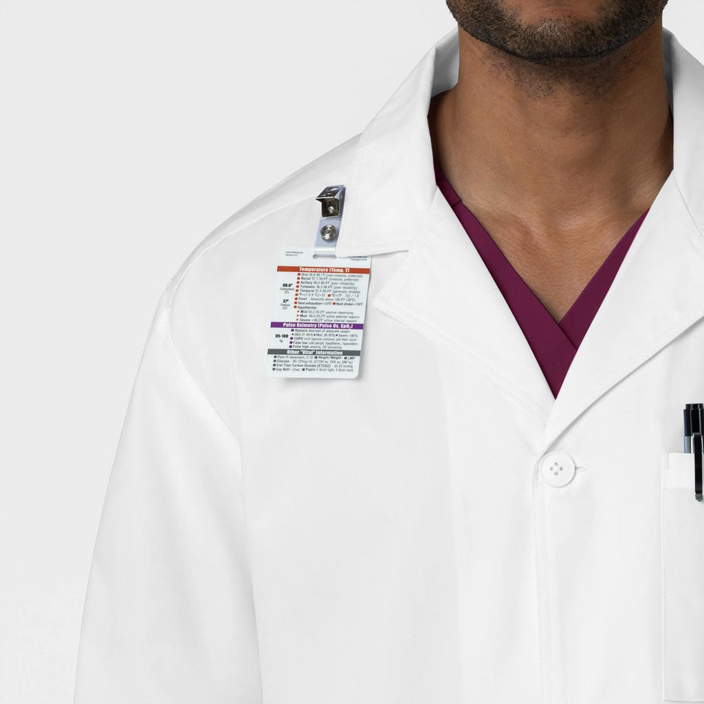 Wink Scrubs Unisex Iconic Lab Coat White | scrub-supply.com