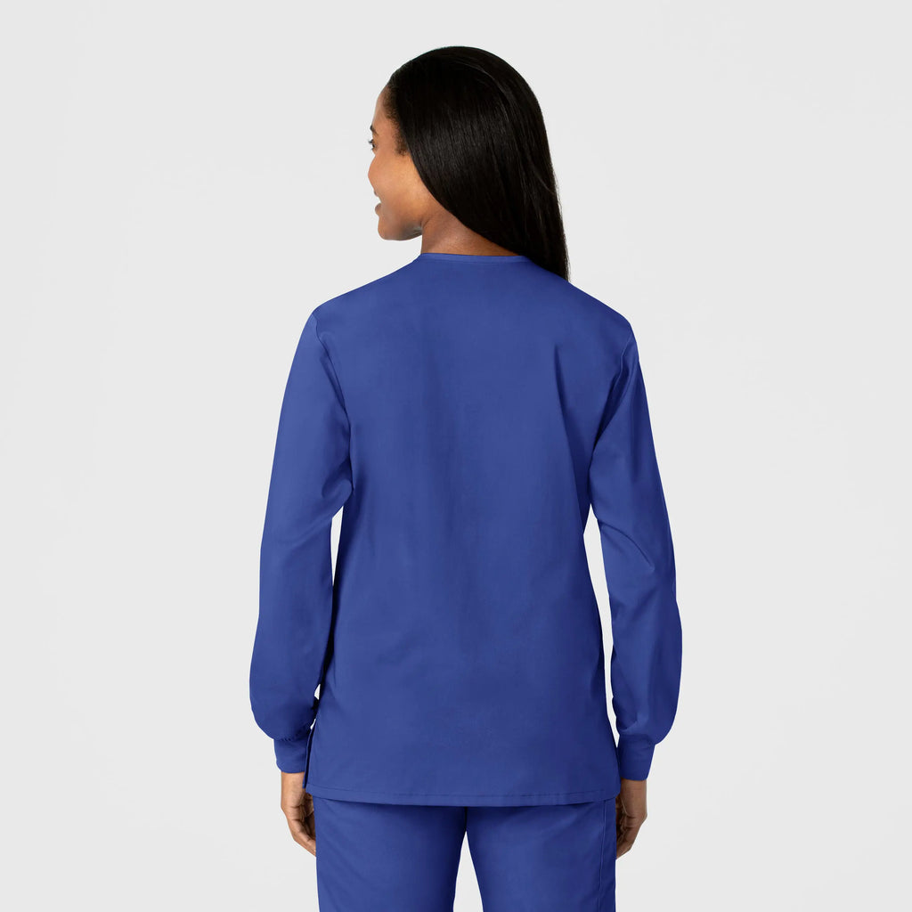 Wink Scrubs Unisex Snap Front Jacket Galaxy Blue | scrub-supply.com