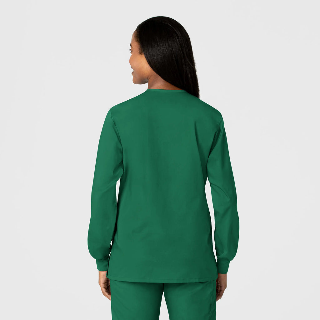 Wink Scrubs Unisex Snap Front Jacket Hunter | scrub-supply.com