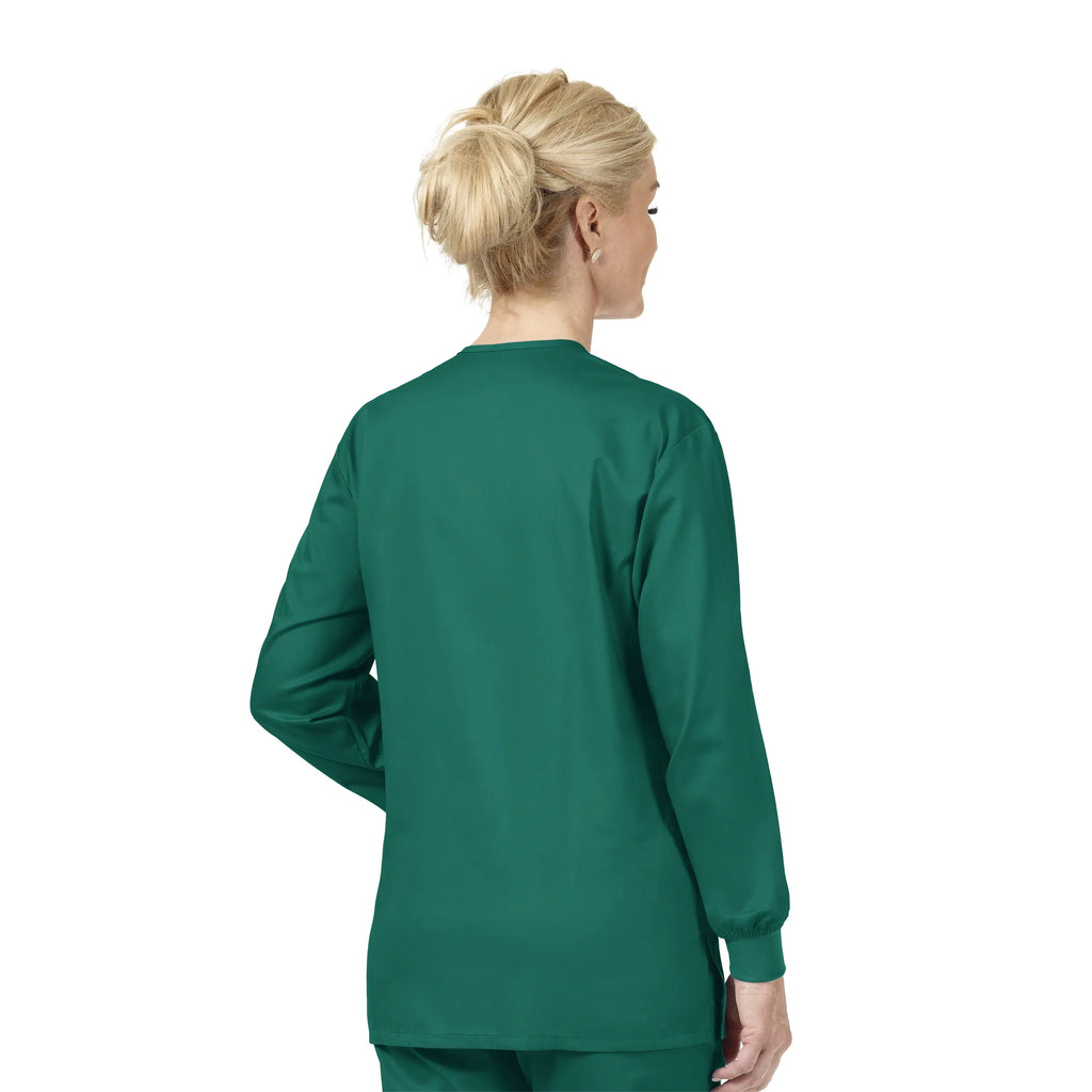 Wink Scrubs Unisex Snap Front Jacket Hunter | scrub-supply.com