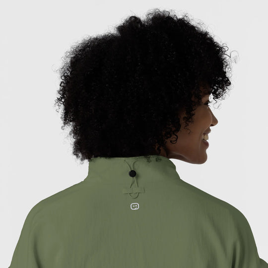 Wink Scrubs Women's BreezeBreaker Scrub Jacket Olive | scrub-supply.com