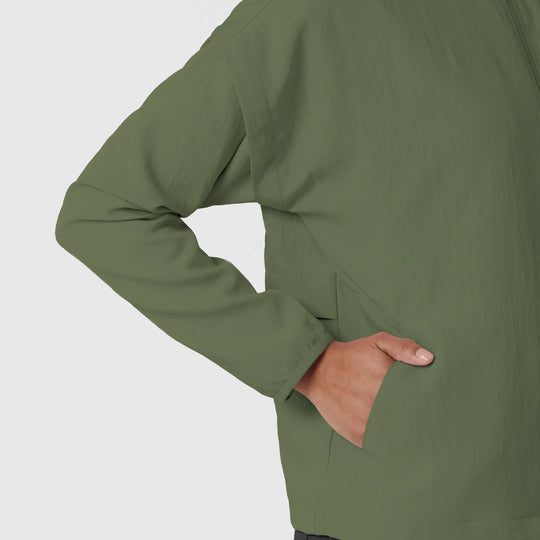 Wink Scrubs Women's BreezeBreaker Scrub Jacket Olive | scrub-supply.com