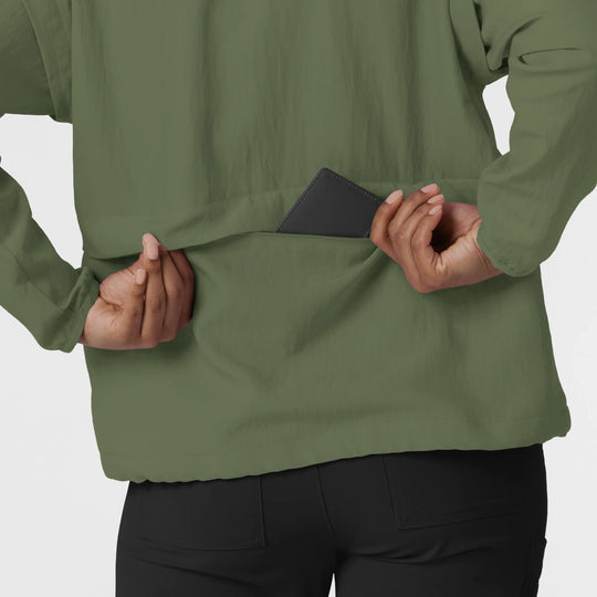 Wink Scrubs Women's BreezeBreaker Scrub Jacket Olive | scrub-supply.com