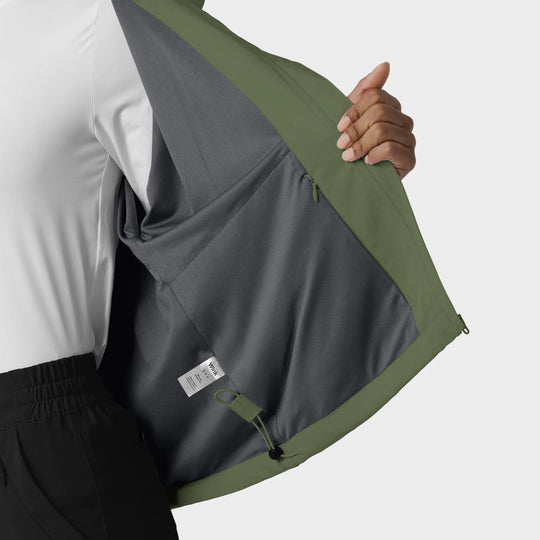 Wink Scrubs Women's BreezeBreaker Scrub Jacket Olive | scrub-supply.com