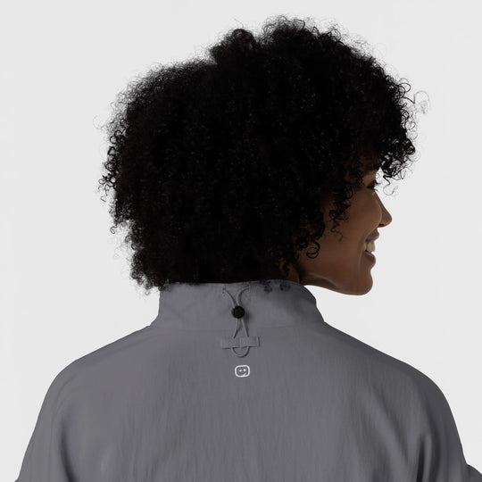 Wink Scrubs Women's BreezeBreaker Scrub Jacket Pewter | scrub-supply.com