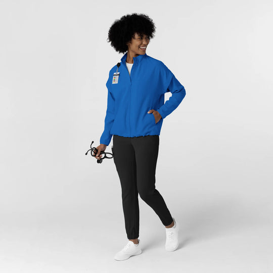 Wink Scrubs Women's BreezeBreaker Scrub Jacket Royal Blue | scrub-supply.com