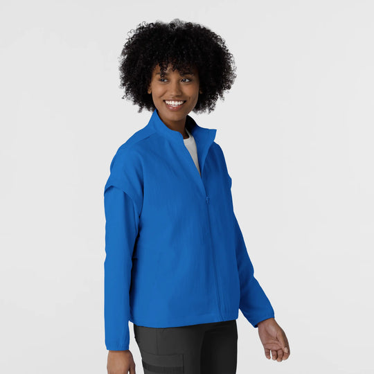 Wink Scrubs Women's BreezeBreaker Scrub Jacket Royal Blue | scrub-supply.com