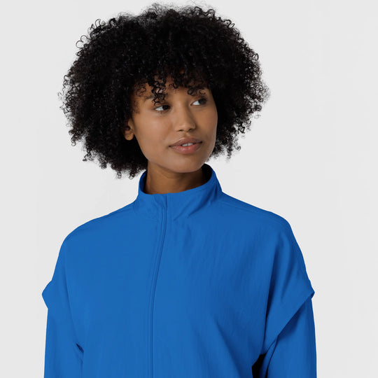 Wink Scrubs Women's BreezeBreaker Scrub Jacket Royal Blue | scrub-supply.com