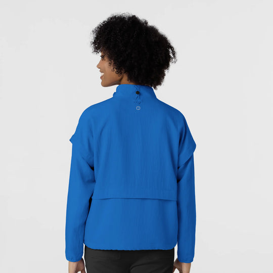 Wink Scrubs Women's BreezeBreaker Scrub Jacket Royal Blue | scrub-supply.com