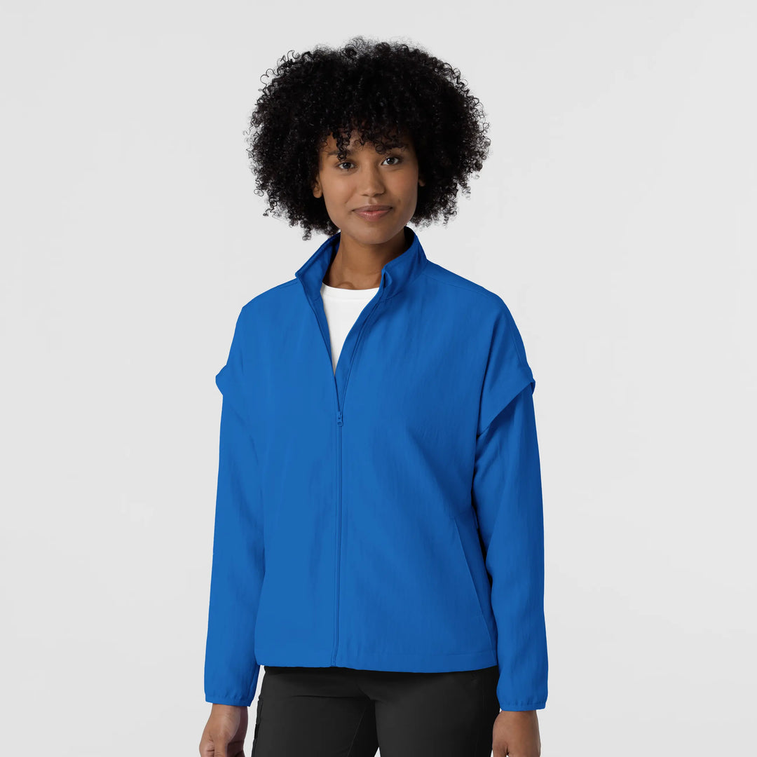 Wink Scrubs Women's BreezeBreaker Scrub Jacket Royal Blue | scrub-supply.com