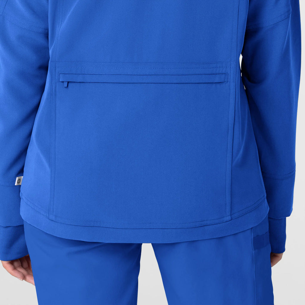 Wink Scrubs Women's Germs Happen Packable Scrub Jacket Royal Blue | scrub-supply.com