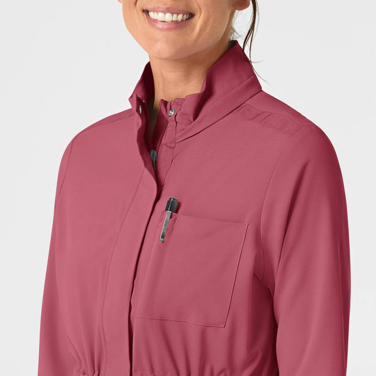 Wink Scrubs Women's Convertible Hood Fashion Jacket Rosebud | scrub-supply.com