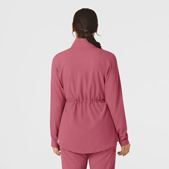 Wink Scrubs Women's Convertible Hood Fashion Jacket Rosebud | scrub-supply.com