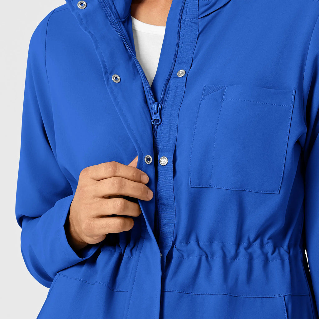 Wink Scrubs Women's Convertible Hood Fashion Jacket Royal Blue | scrub-supply.com