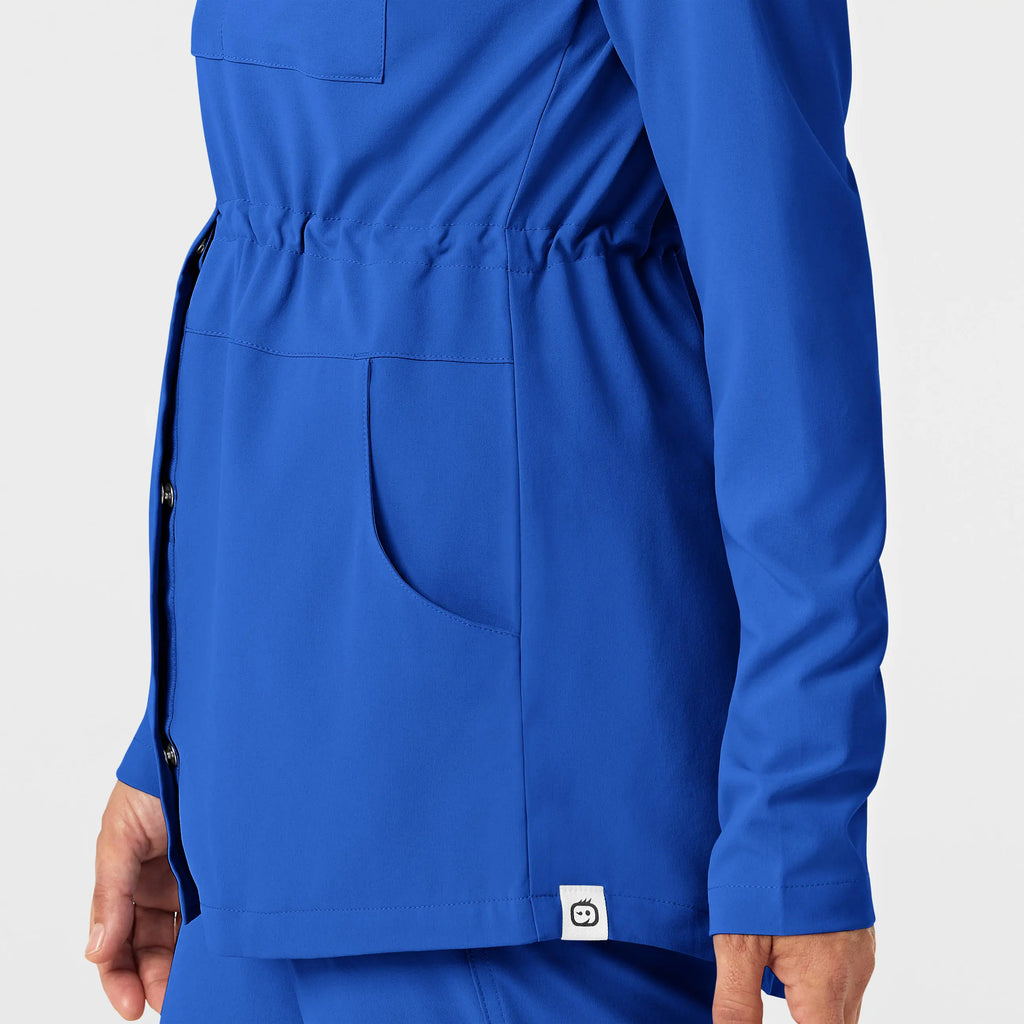 Wink Scrubs Women's Convertible Hood Fashion Jacket Royal Blue | scrub-supply.com