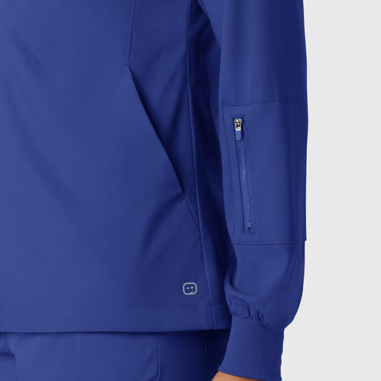 Wink Scrubs Women's Warm Up Scrub Jacket Galaxy Blue | scrub-supply.com