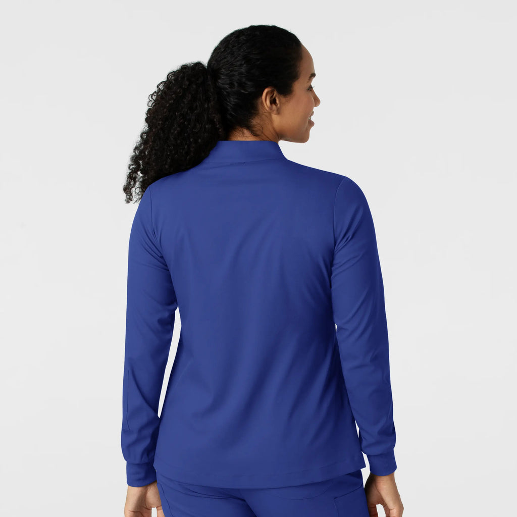 Wink Scrubs Women's Warm Up Scrub Jacket Galaxy Blue | scrub-supply.com