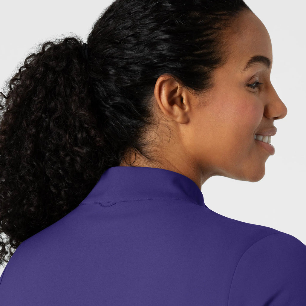 Wink Scrubs Women's Warm Up Jacket Grape | scrub-supply.com