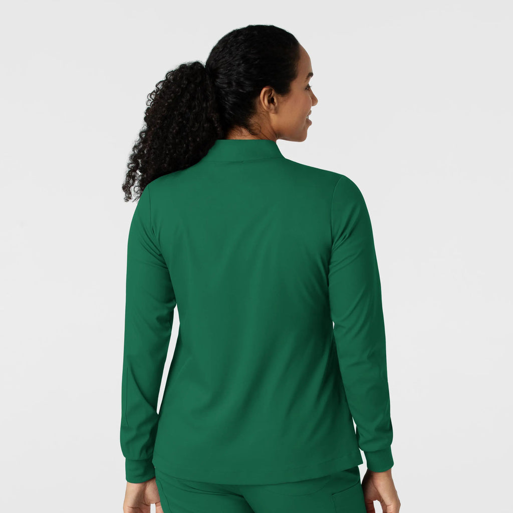 Wink Scrubs Women's Warm Up Jacket Hunter | scrub-supply.com