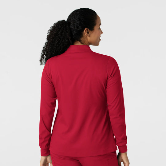 Wink Scrubs Women's Warm Up Scrub Jacket Red | scrub-supply.com